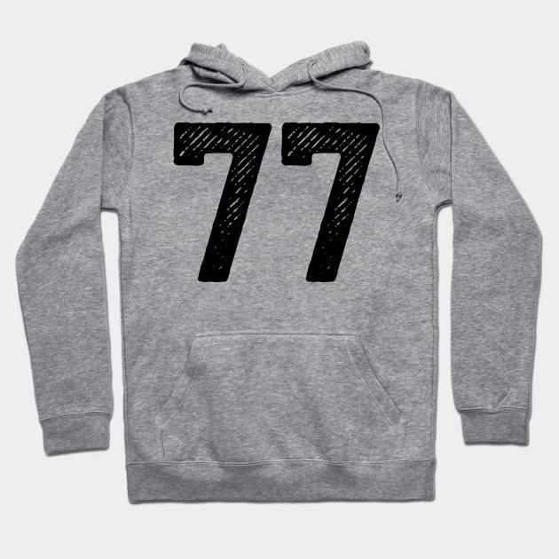 Seventy Seven 77 Hoodie by colorsplash